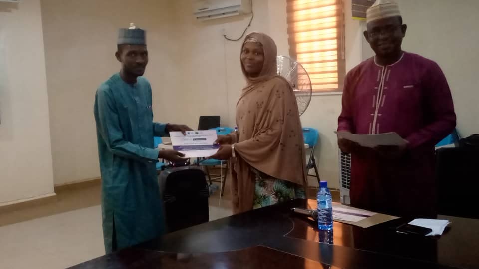 Award of Certificate for Participation to Safe Guard Officer